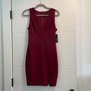 *NWT* Lulus Maroon Wedding Guest Dress